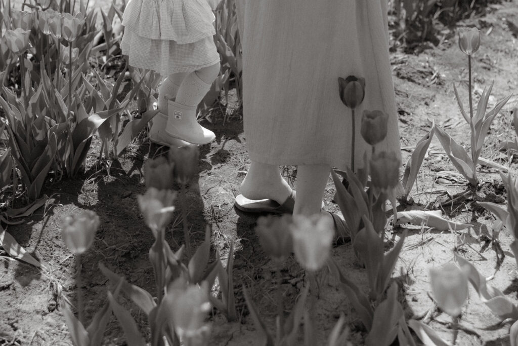 Nostalgic Motherhood Photos at Hubert Farms Tulips | Huntsville, AL By Sarah Mismash Photography an Alabama Photographer