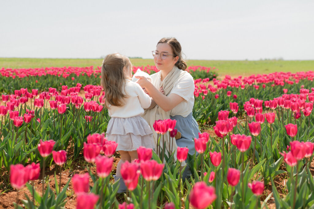Caring Motherhood Photos at Hubert Farms Tulips | Huntsville, AL By Sarah Mismash Photography an Alabama Photographer
