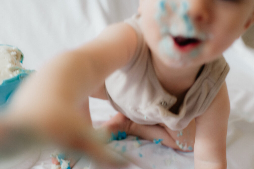 Real Cake Smash First Birthday Photos, Huntsville Alabama By sarahmismashphotography