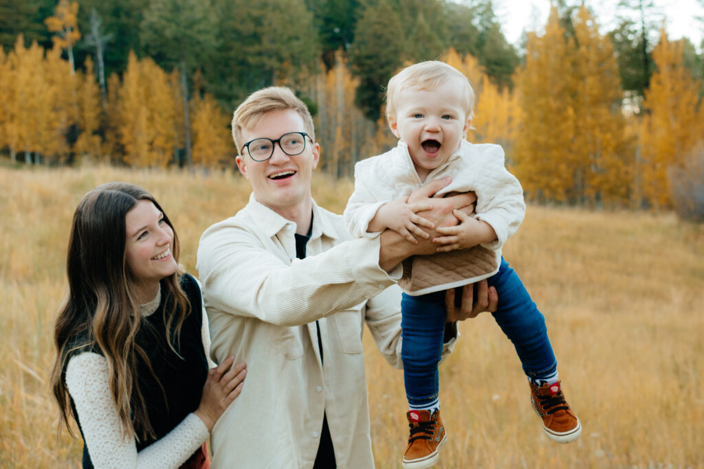 Fun Fall Family Photos at Kelly Canyon, Ririe, Idaho by Sarah Mismash Washington Photographer