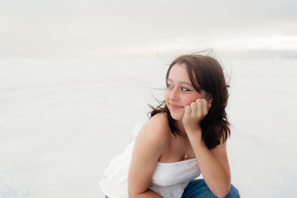 Thoughtful Senior Photos Salt Flats, Utah By Washington Wedding Photographer Sarah Mismash