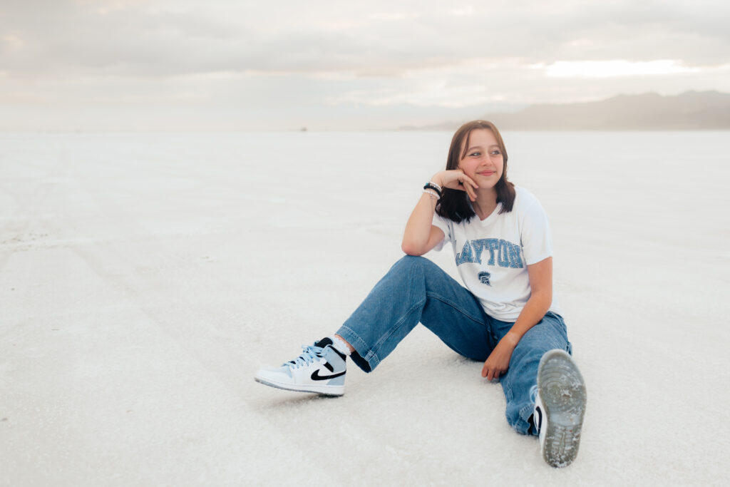 Fun Senior Photos Salt Flats, Utah By Washington Wedding Photographer Sarah Mismash